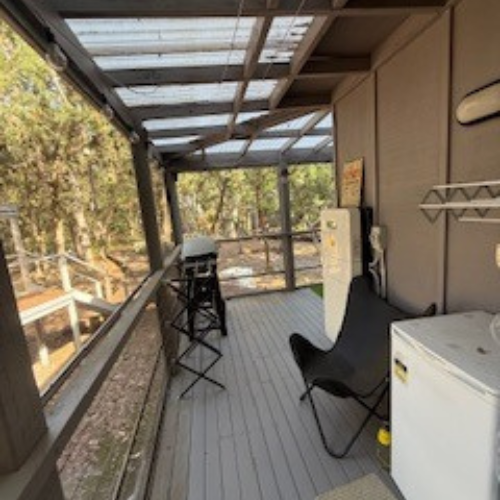 Couran Cove Eco Cabin ECM Balcony Image Couran Cove Eco Cabin ECM Balcony Image