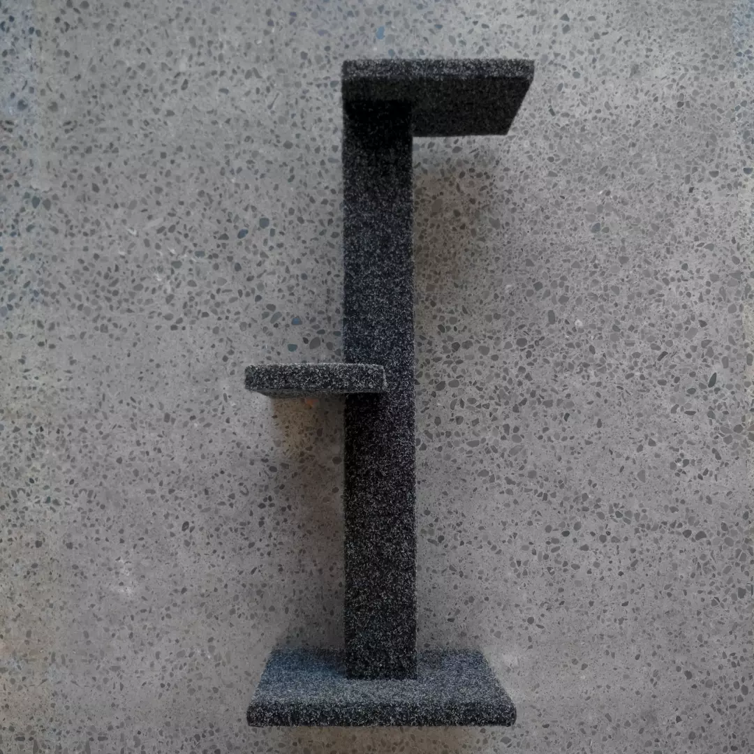 Wellington made cat trees: 2 tier dark grey cat tree Wellington made cat trees: 2 tier dark grey cat tree