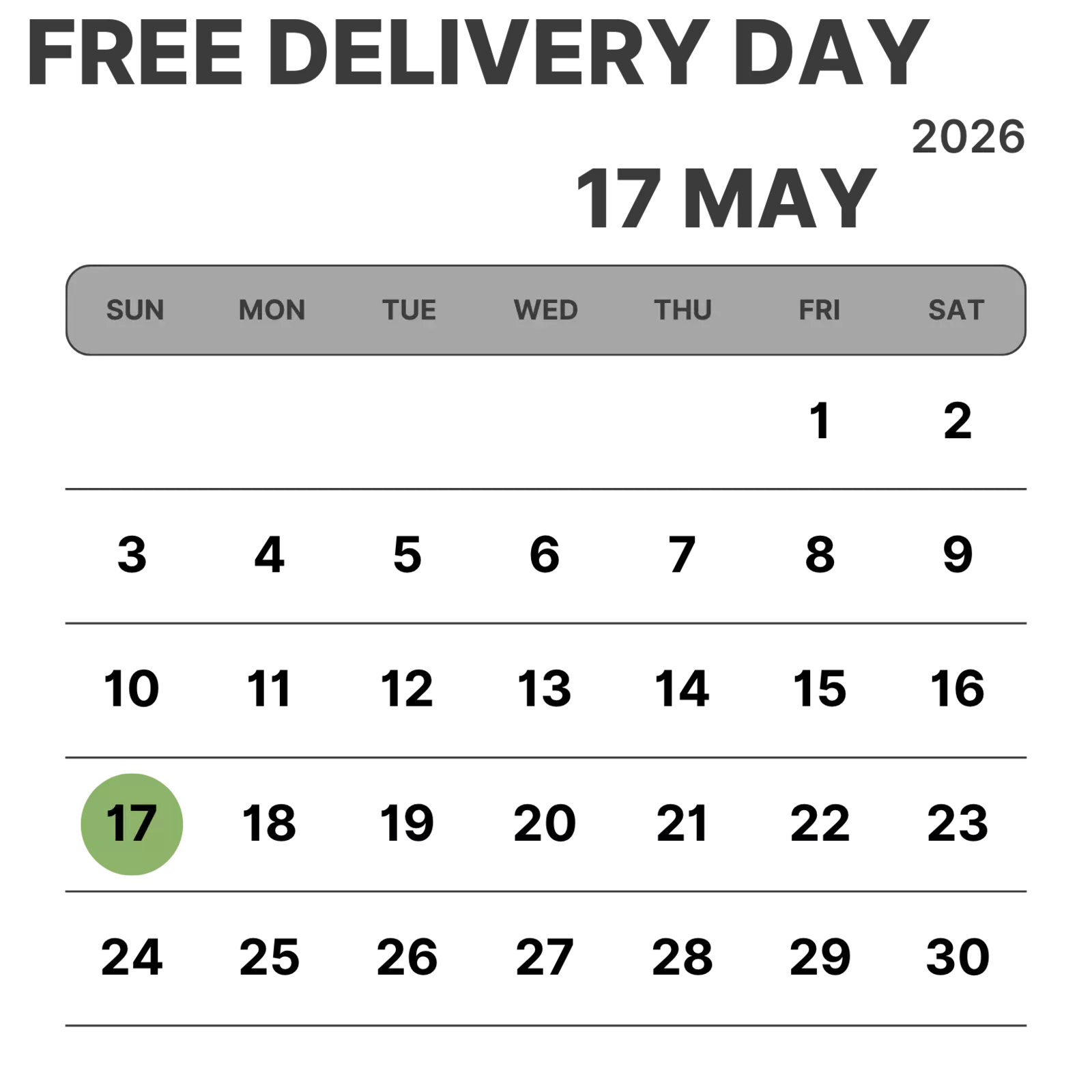 Delivery schedule of Wellington Made Cat trees