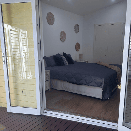 Couran Cove Studio Lagoon 3 Bedroom Lodge LL23 Balcony to bedroom Image Couran Cove Studio Lagoon 3 Bedroom Lodge LL23 Balcony to bedroom Image