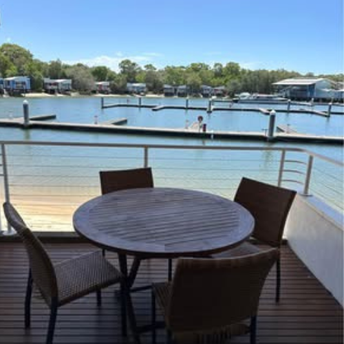 Couran Cove Marina Studio Apartment MR7 Balcony Image Couran Cove Marina Studio Apartment MR7 Balcony Image
