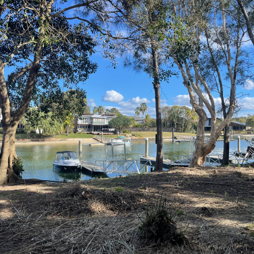 Couran Cove Broadwater Villa BV7 Downstairs View to Marina Image Couran Cove Broadwater Villa BV7 Downstairs View to Marina Image