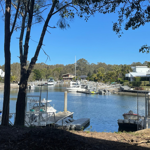 Couran Cove Broadwater Villa BV7 Front Water View Image Couran Cove Broadwater Villa BV7 Front Water View Image