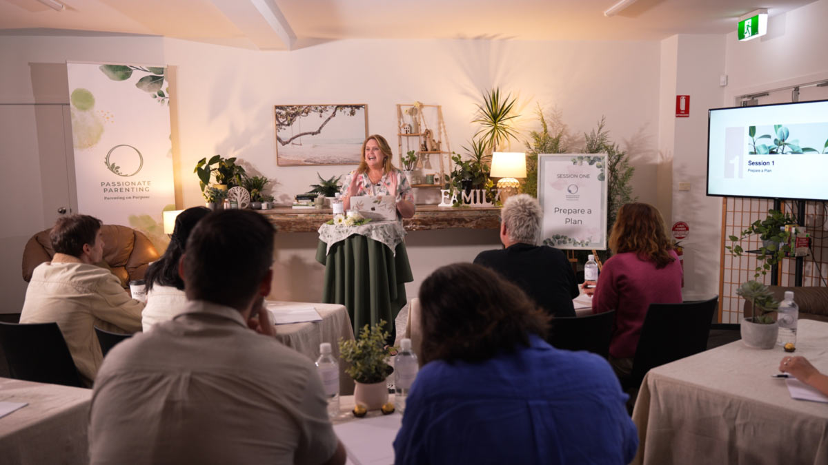 Debbie leading a workshop with participants