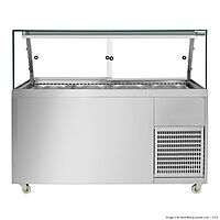 Thermaster Cold Salad & Noodle Bar 4x1/1 GN Pans PG150FA-XG