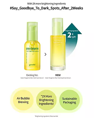 GOODAL Green Tangerine Vita C Dark Spot Serum Set 70ml + 50ml