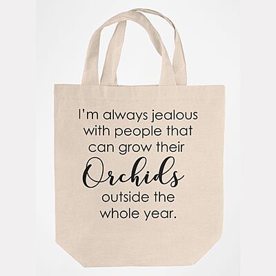 I’m Always Jealous Orchid Medium Tote Bag