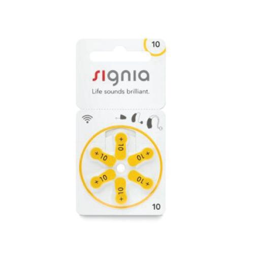 Size 10 batteries - Signia brand
