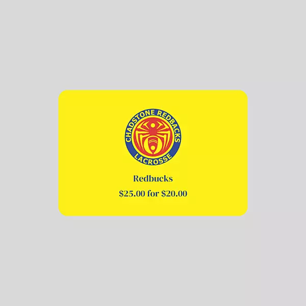 Redbucks (Available from Canteen Only)