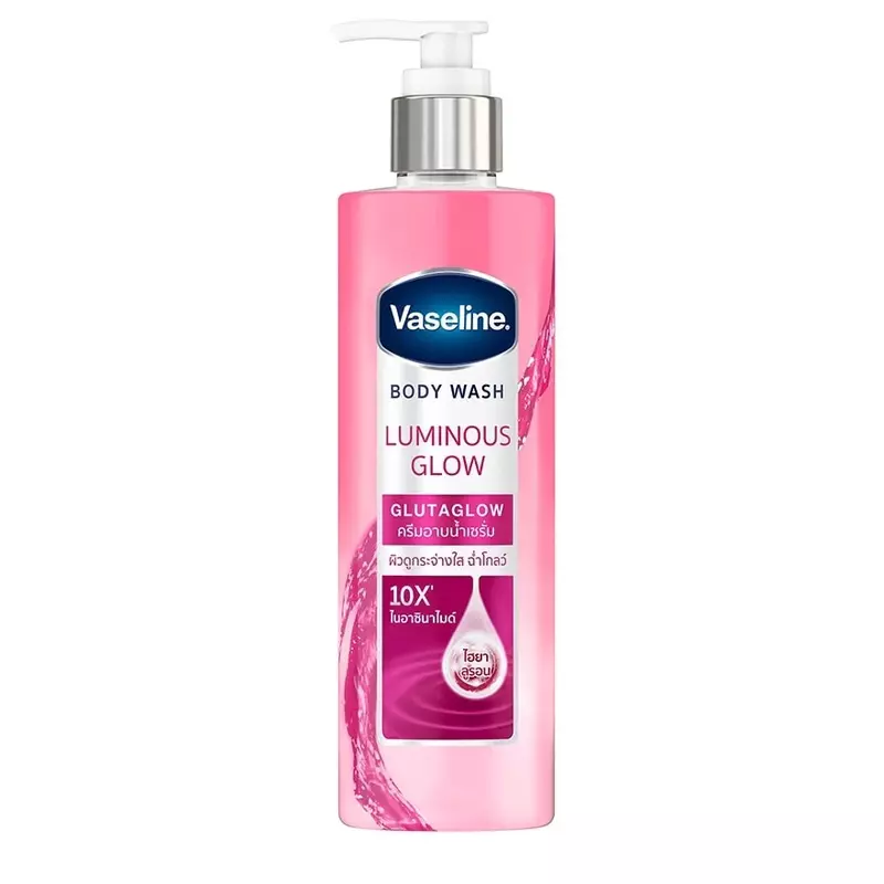 Vaseline GlutaGlow Body Wash bottle – brightening & hydrating body cleanser