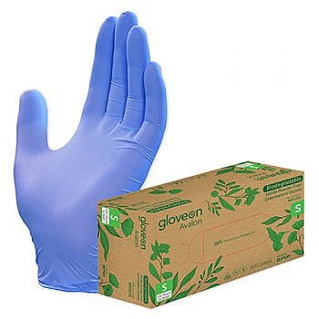 GloveOn Avalon Biodegradable Nitrile Examination Gloves Powder Free Blue GloveOn Avalon Biodegradable Nitrile Examination Gloves Powder Free Blue