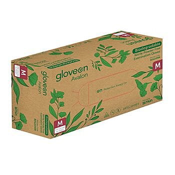 GloveOn Avalon Biodegradable Nitrile Examination Gloves Powder Free Blue GloveOn Avalon Biodegradable Nitrile Examination Gloves Powder Free Blue