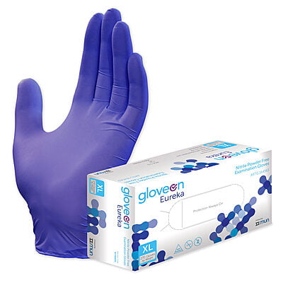GloveOn Eureka Nitrile Examination Gloves Powder Free Blue GloveOn Eureka Nitrile Examination Gloves Powder Free Blue