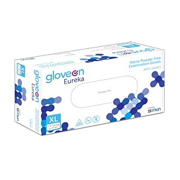 GloveOn Eureka Nitrile Examination Gloves Powder Free Blue GloveOn Eureka Nitrile Examination Gloves Powder Free Blue