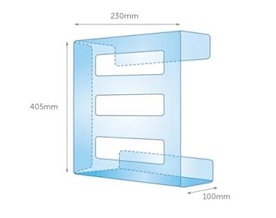 GloveOn Triple Glove Dispenser Clear Acrylic Fits 3 Boxes of Gloves