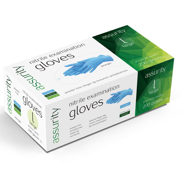 Nitrile Examination Gloves Pack of 200 Nitrile Examination Gloves Pack of 200