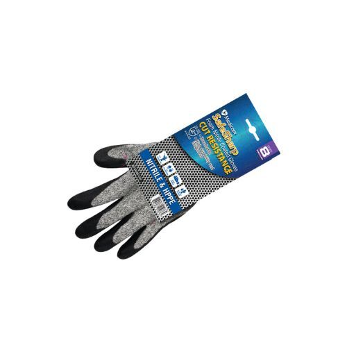 Medicom SafeSharp Cut Resistance Foam Nitrile Coated Gloves Black