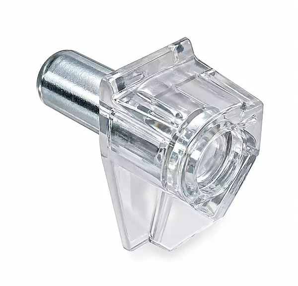 Clear Shelf Support with Safety Pin