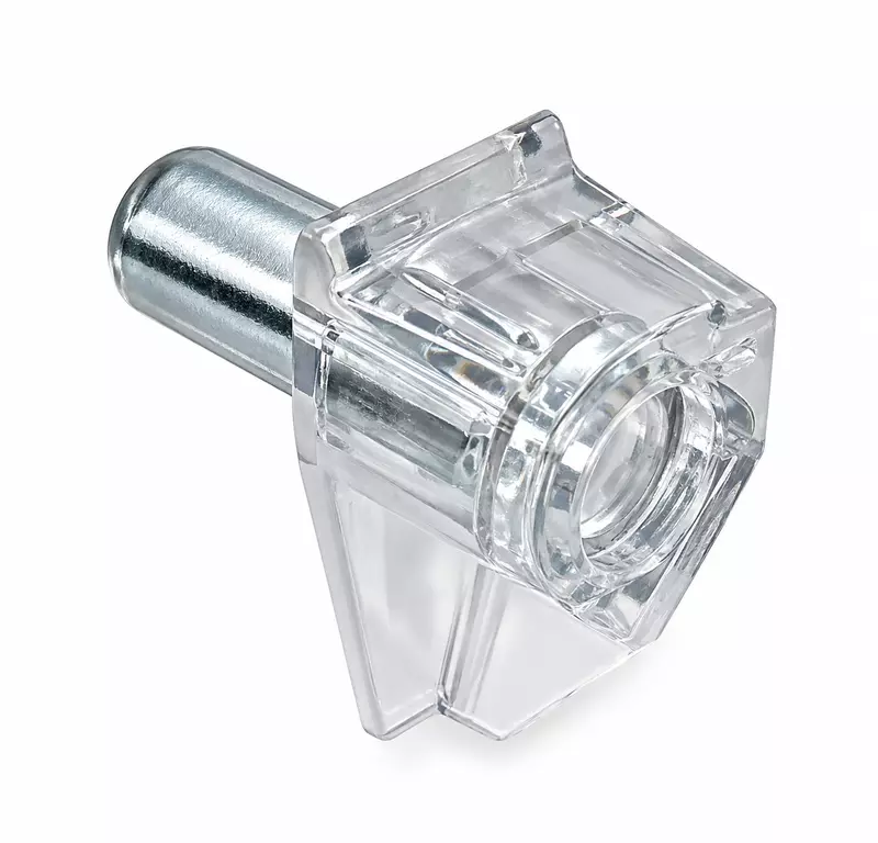 Clear Shelf Support with Safety Pin