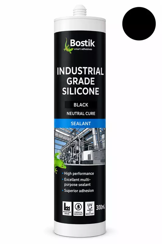 Bostik Industrial Grade Silicon Black - 300ml