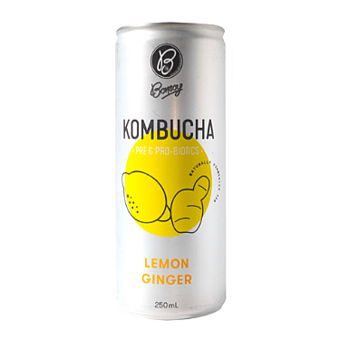 Bonsoy Lemon Ginger Kombucha 250ml