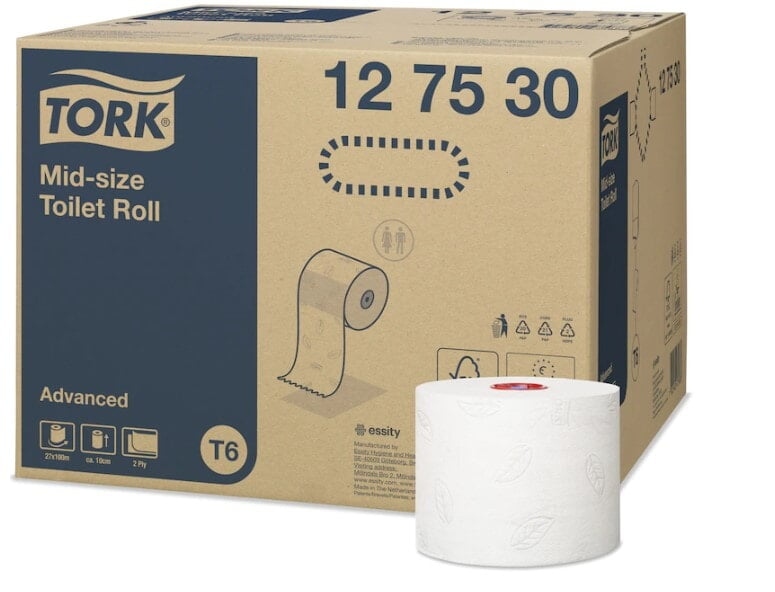 TorkT6 advanced 2ply compact toilet roll 100m x 27