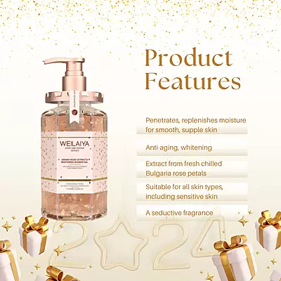 WEILAIYA DAMASK ROSE EXTRACTS SHOWER GEL