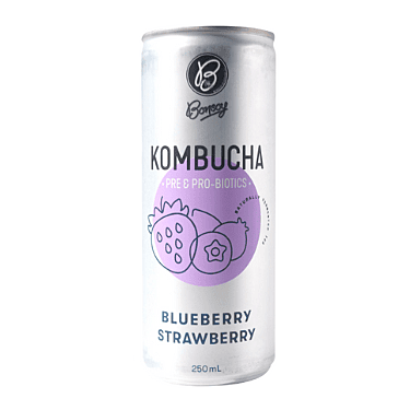Bonsoy Blueberry Strawberry Kombucha 250ml