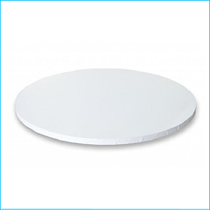Rounded Cake Board 5mm Thick white