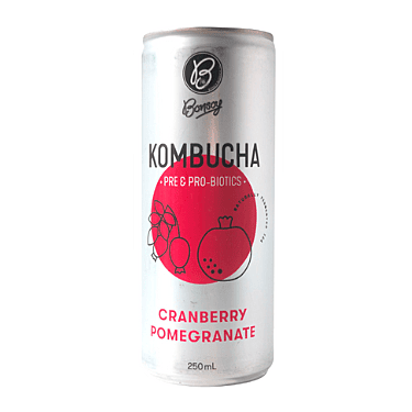 Bonsoy Cranberry Pomegranate Kombucha 250ml