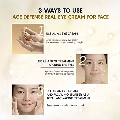 Smooth texture of AHC Defence Real Eye Cream for Face