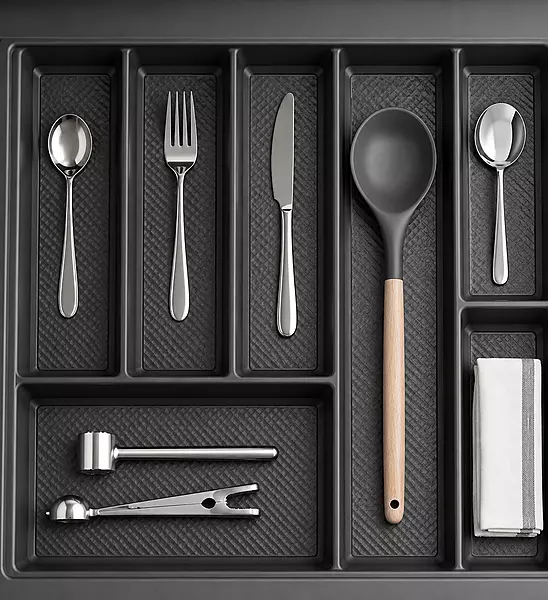 Velluto Cutlery Tray – Anthracite