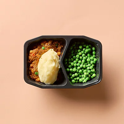 Moroccan Spiced Lamb Stew, Mashed Potato, Peas