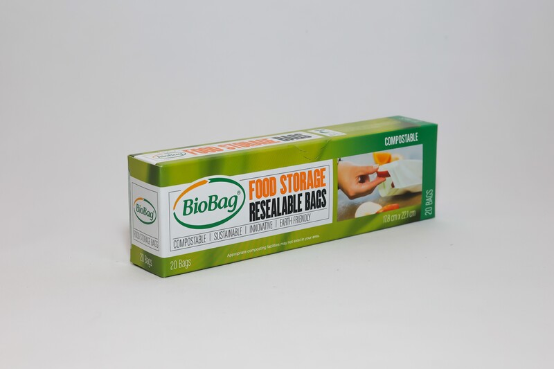 BioBag Resealable Food Storage Bag Box