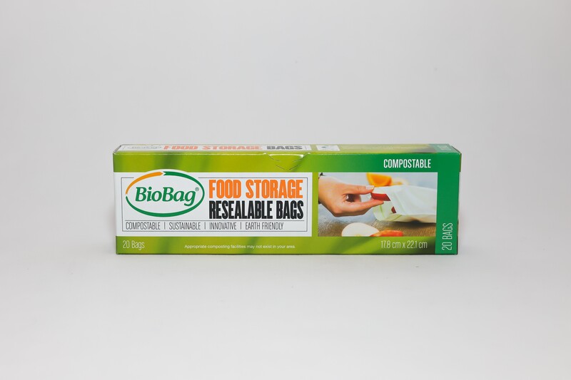BioBag Resealable Food Storage Bag Box