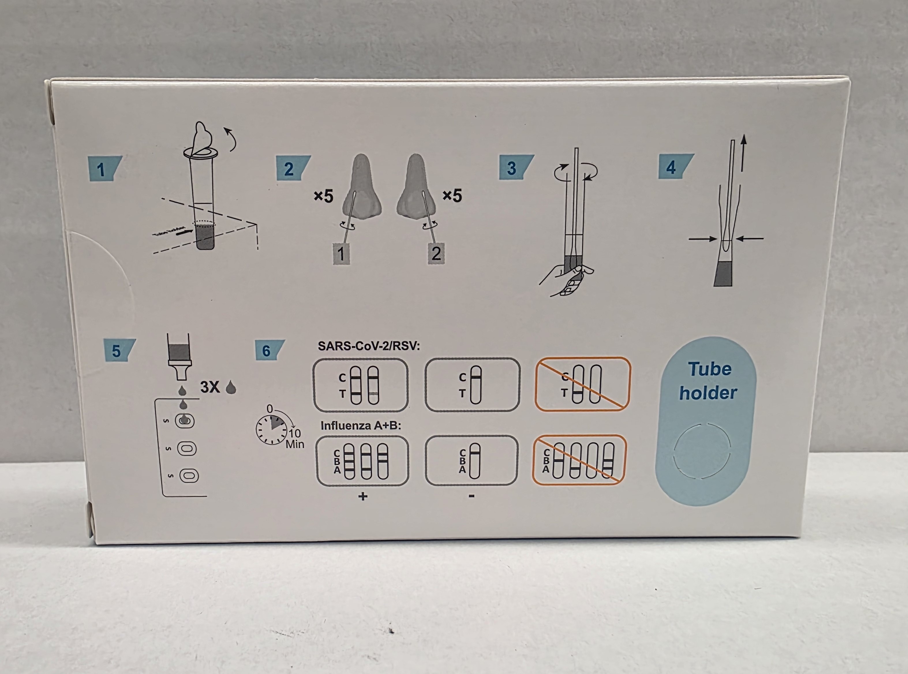 1T AllTest 4in1 Single RSV/Influenza A+B/Covid Antigen Combo Rapid Test Cassette Nasal Swab
