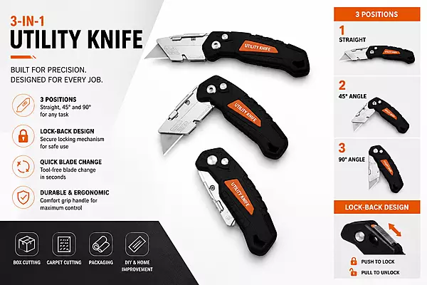 Folding Knife Harden pro  with blades