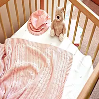 Baby Knit Blanket Sangria