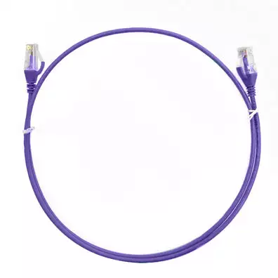 4Cabling 0.15m Cat 6 Ultra Thin LSZH Ethernet Network Cable - Purple
