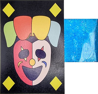 Purim Clown Mask Foil Art
