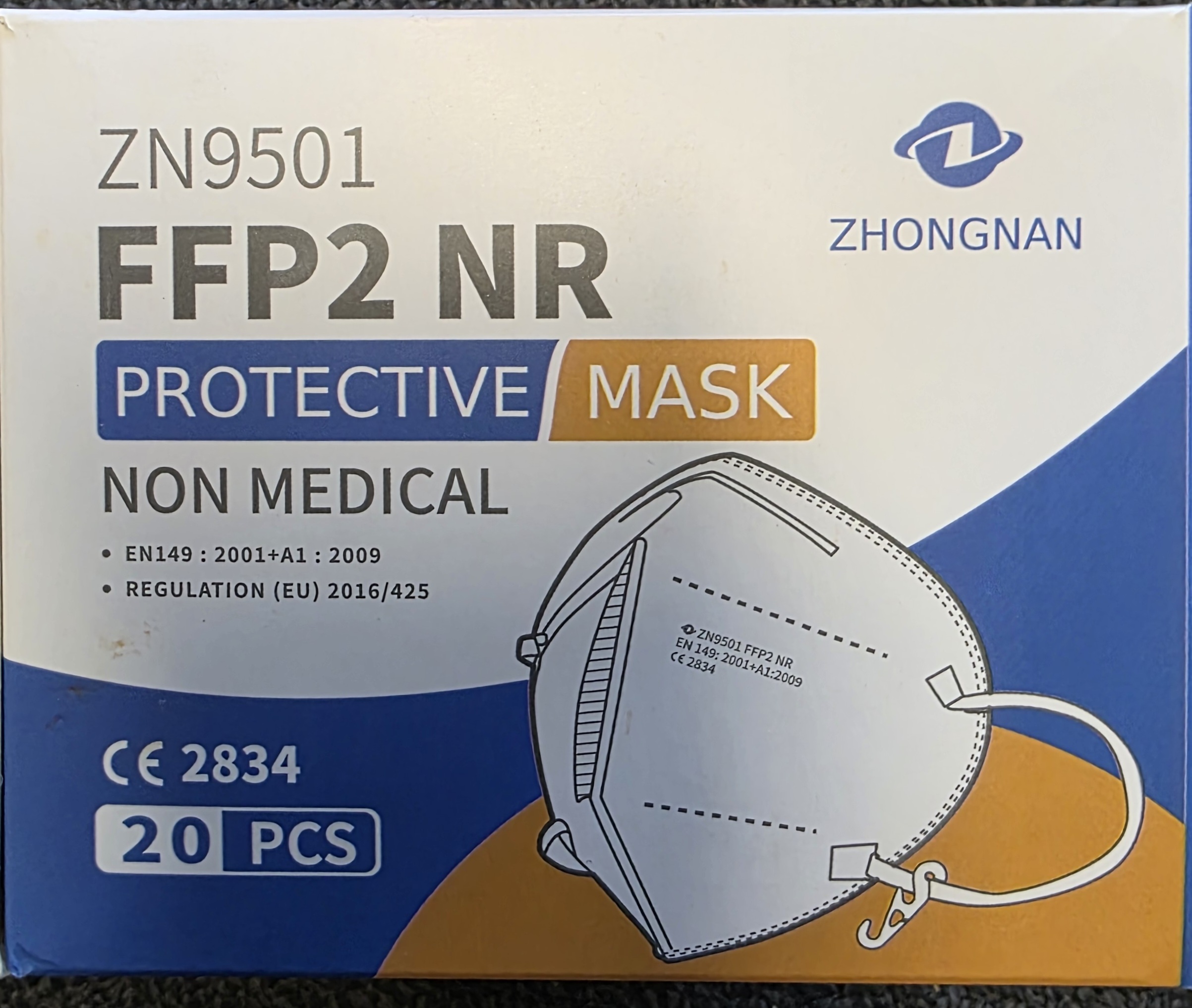 KN95 Face Masks Non-Medical 20pcs - White Masks