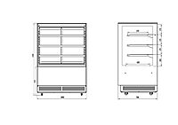 BESTTOP - 4 Tier Cake Showcase 900x700x1300mm/YC-900H