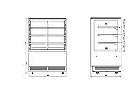 BESTTOP - 4 Tier Cake Showcase 900x700x1300mm/YC-900H