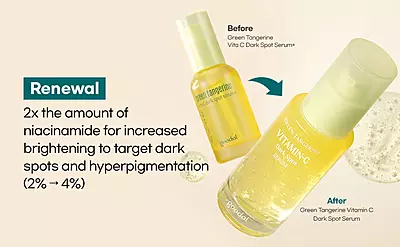 GOODAL dark spot care set with natural vitamin C from green tangerine