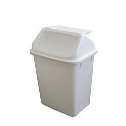 32 lt Bin w GREEN Swing Top  [Pack of 2]