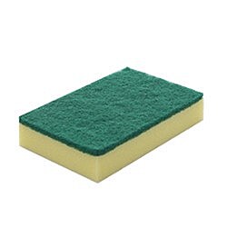 Green & Yellow Large Sponge Scourer 15 x 10cm [Pkt of 10]
