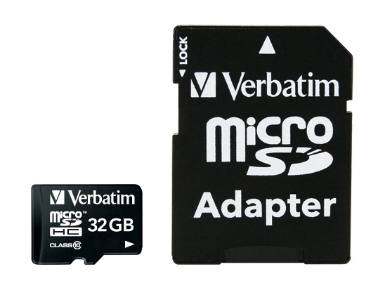 Verbatim 32GB MicroSD Sdhc Sdxc Class10 Uhs-I Memory Card 45MB/s Read 10MB/s Write 300X Read Speed with standard SD adaptor