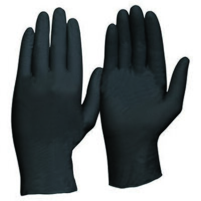 ProChoice Disposable Nitrile Powder Free Heavy Duty Black Gloves X Large Pack of 100 ProChoice Disposable Nitrile Powder Free Heavy Duty Black Gloves X Large Pack of 100