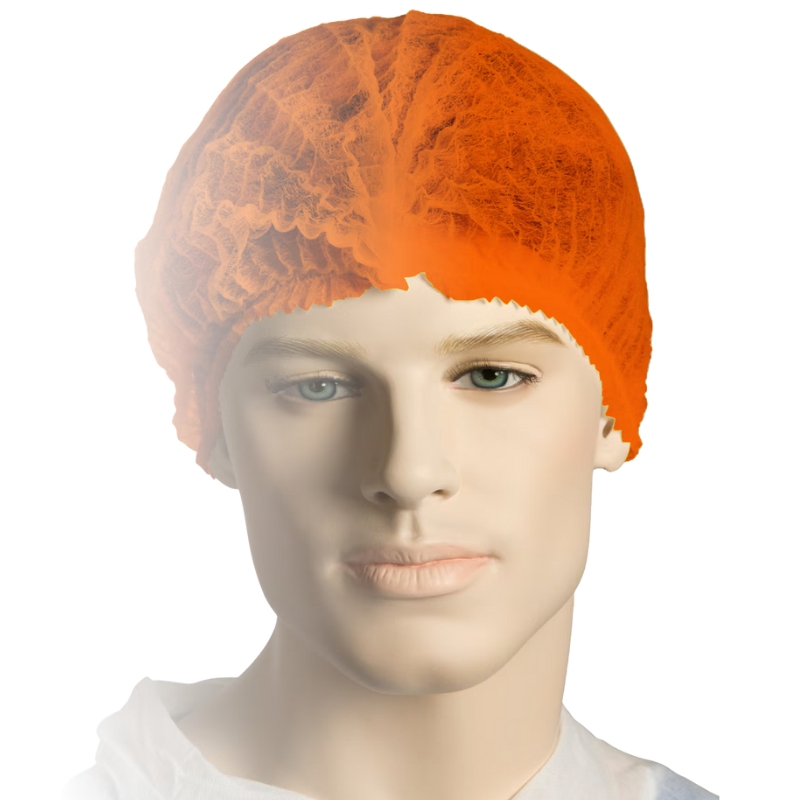Bastion Polypropylene Crimped Beret 21" Orange Carton of 1000