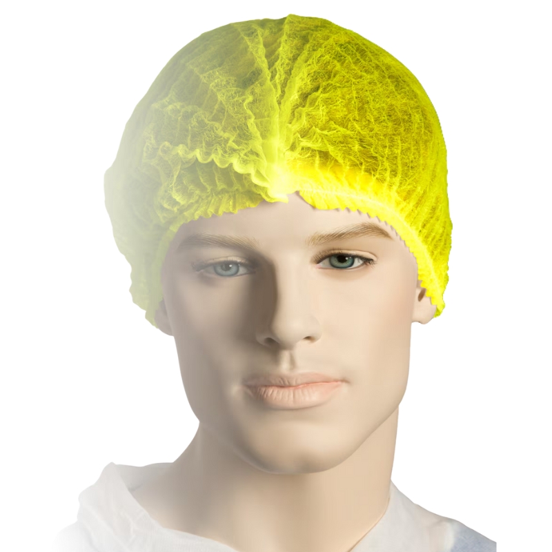 Bastion Polypropylene Crimped Beret 21" Yellow Carton of 1000